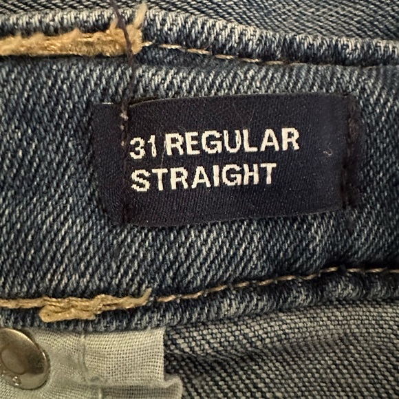 GAP 31 Regular Straight Medium Wash Blue Jeans Denim - Picture 4 of 6